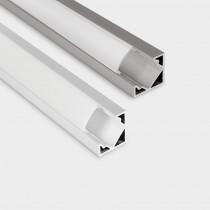 Profilo 40 angolare Bianco cover opale 2 metri Ivela K7402-C04-3162