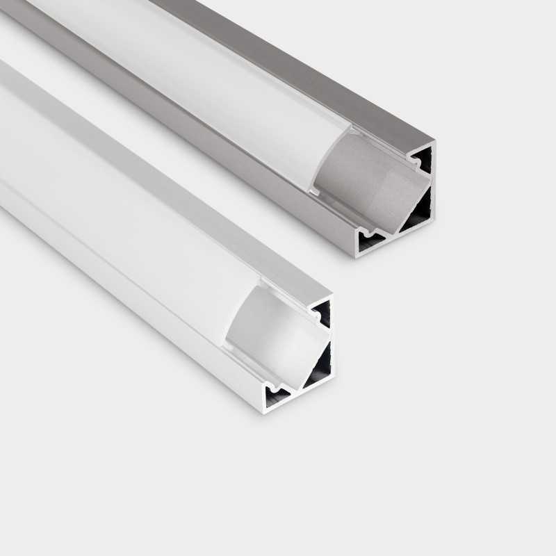 Profilo 40 angolare Bianco cover opale 2 metri Ivela K7402-C04-3162