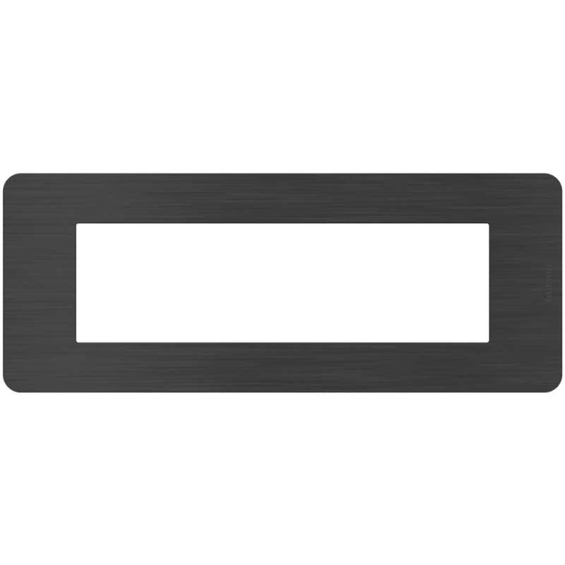 Placca 7 moduli Black Nickel Nero serie MatixGo BTICINO JA4807EN