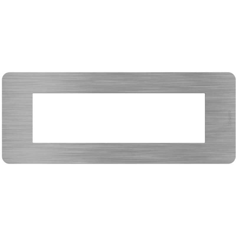 Placca 7 moduli Steel Acciaio serie MatixGo BTICINO JA4807ES