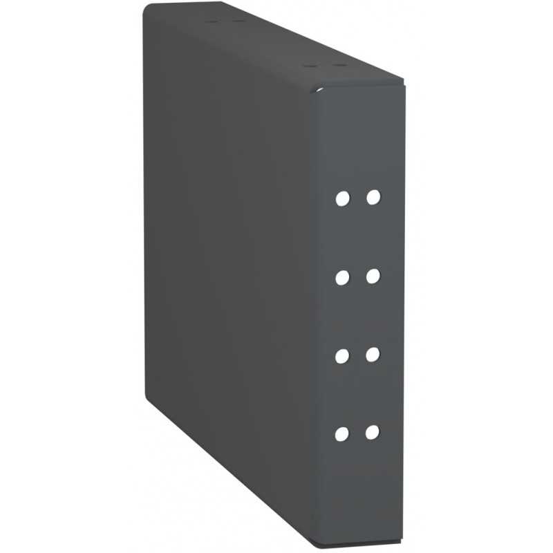 Tassello laterale Grigio per zoccolo 600x150mm per armadi serie PrismaSeT G SCHNEIDER LVS08392