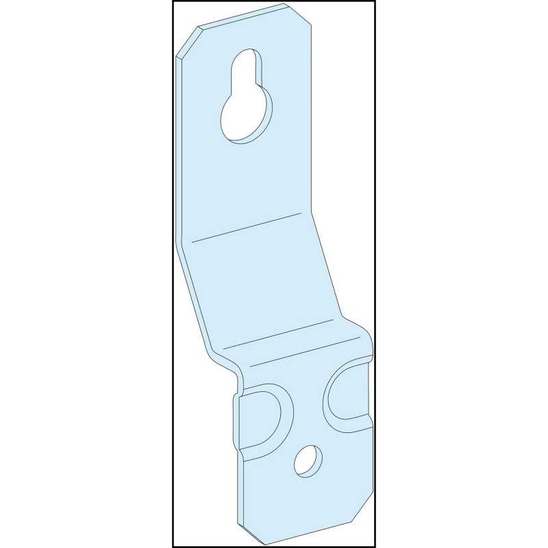 Set di 4 staffe di fissaggio a muro G 2009 Schneider LVS08804