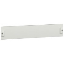 Piastra frontale piena in acciaio Bianca 500x100mm 2 moduli verticali PrismaSeT G P SCHNEIDER LVS03802