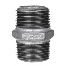 Nipplo in ghisa zincata 2" Maschio Maschio GEBO 280-9G