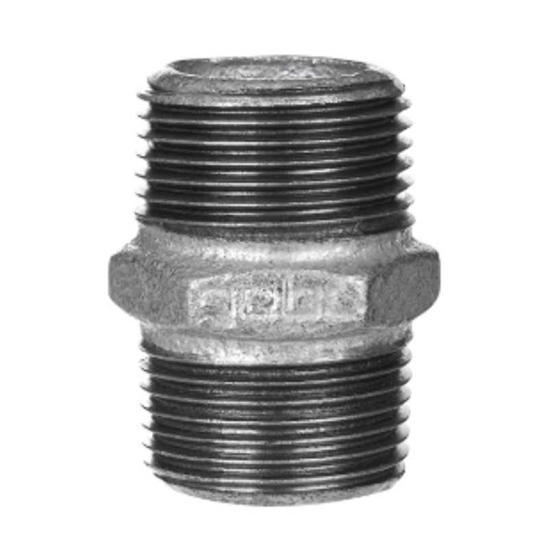 Nipplo in ghisa zincata 2" Maschio Maschio GEBO 280-9G