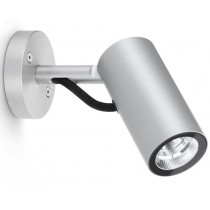 Faretto LED in alluminio Grigio 3000K 10W IP66 Ago Wall Power LOMBARDO LL126104M3