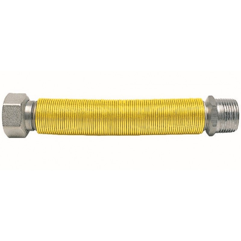 Giunto inox estensibile 220-420mm per gas con guaina isolante 1/2" Maschio Femmina FERRARI 031402