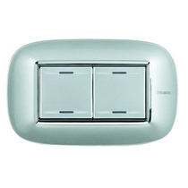 Copritasto 2 funzioni 2 moduli chiaro  Bticino Axolute HC4911/2