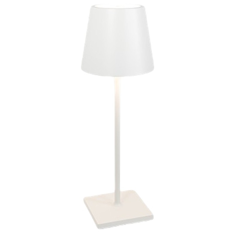 Lampada da tavolo Bianca LED 2200-2700-3000K dimmerabile Poldina L Desk ZAFFERANO LD0395B3