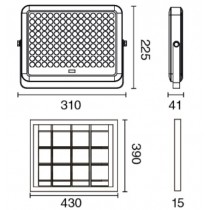 Riferimento dimensioni Proiettore PROM-4002940