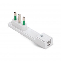 Spina a squadra italiana S17 2P+T 16A smontabile CLOCK Bianco Fanton 80090