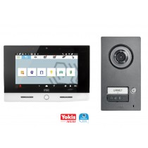 Kit monofamiliare con pulsantiera Mikra2 e Videocitofono VOG7 Urmet 1060/633