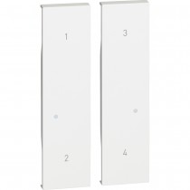 Cover per comando scenari wireless Living Now Bianca BTicino KW37M2