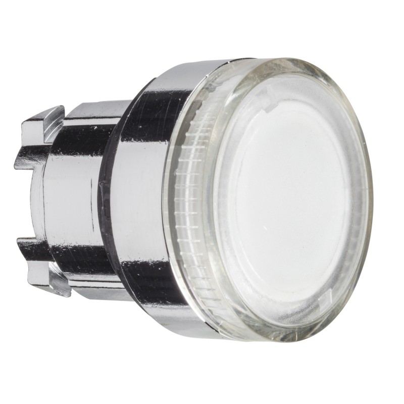 Testa lampada diametro 22mm a gemma liscia IP66 Schneider ZB4BW37
