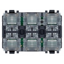 Comando domotico a 6 comandi con attuatore 3 moduli Vimar Linea 30486