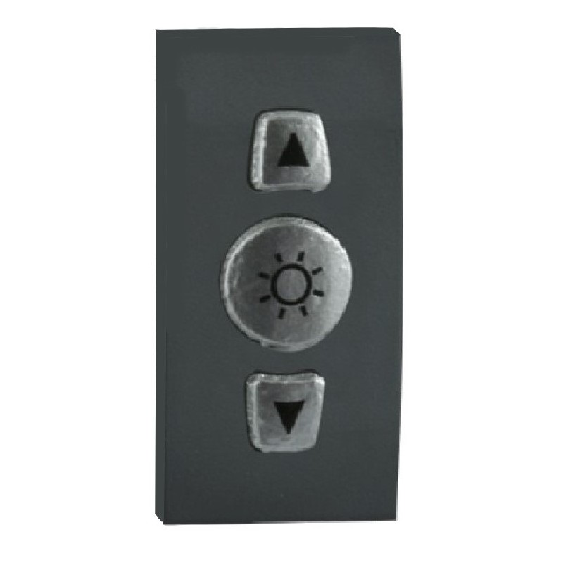 Dimmer da incasso 1 modulo Grigio antracite 230V AC 0.035VA Regolo VEMER VE772300