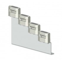 Supporto porta sbarre a 4 poli graduato 30x10mm Siemens 8GF5761