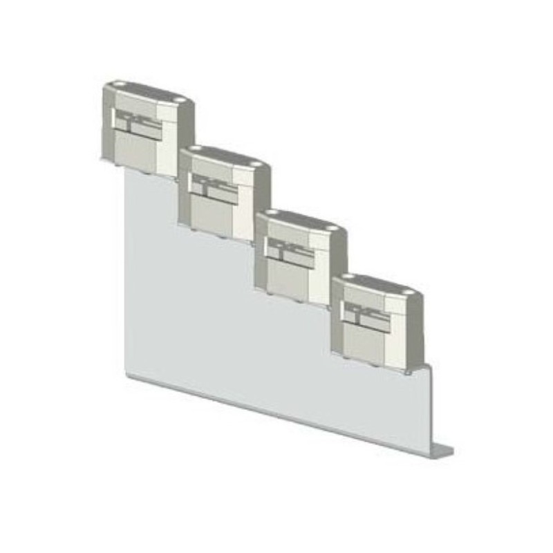 Supporto porta sbarre a 4 poli graduato 30x10mm Siemens 8GF5761