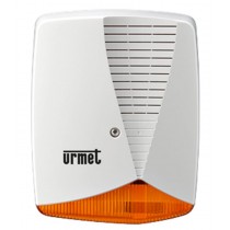 Sirena da esterno antimanomissione autoalimentata con lampeggiante URMET 1033/414