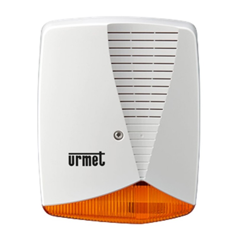 Sirena da esterno antimanomissione autoalimentata con lampeggiante URMET 1033/414