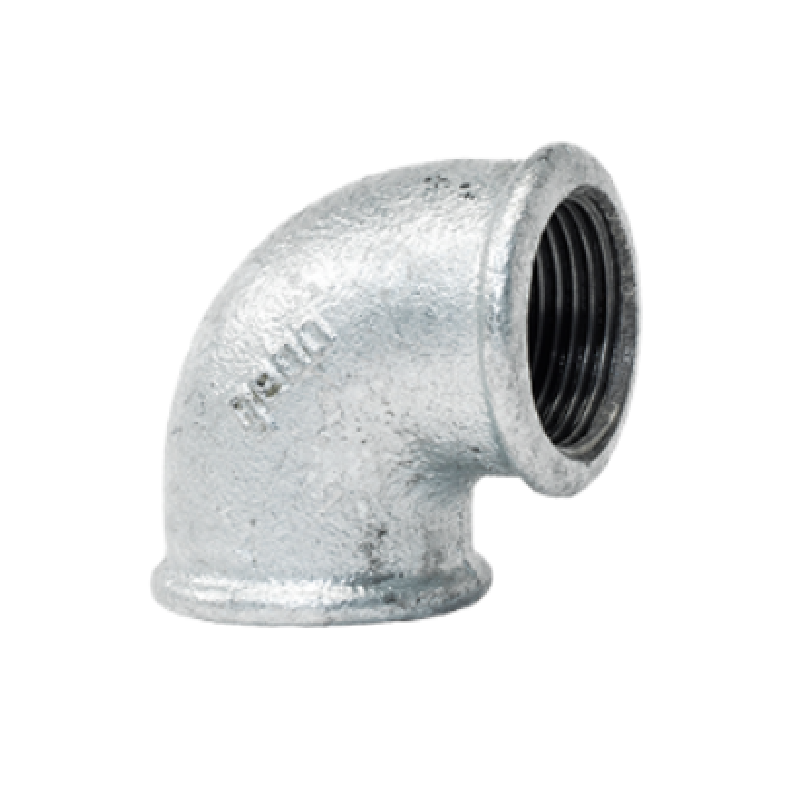 Gomito a 90 gradi in ghisa zincata 4" Femmina Femmina GEBO 90-12G