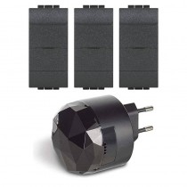 Gateway Plug-in Nero S36GWGC e 3 deviatori connessi L4003C