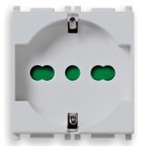 Presa Vimar Plana Silver 2P+T 16A universale 14210.SL