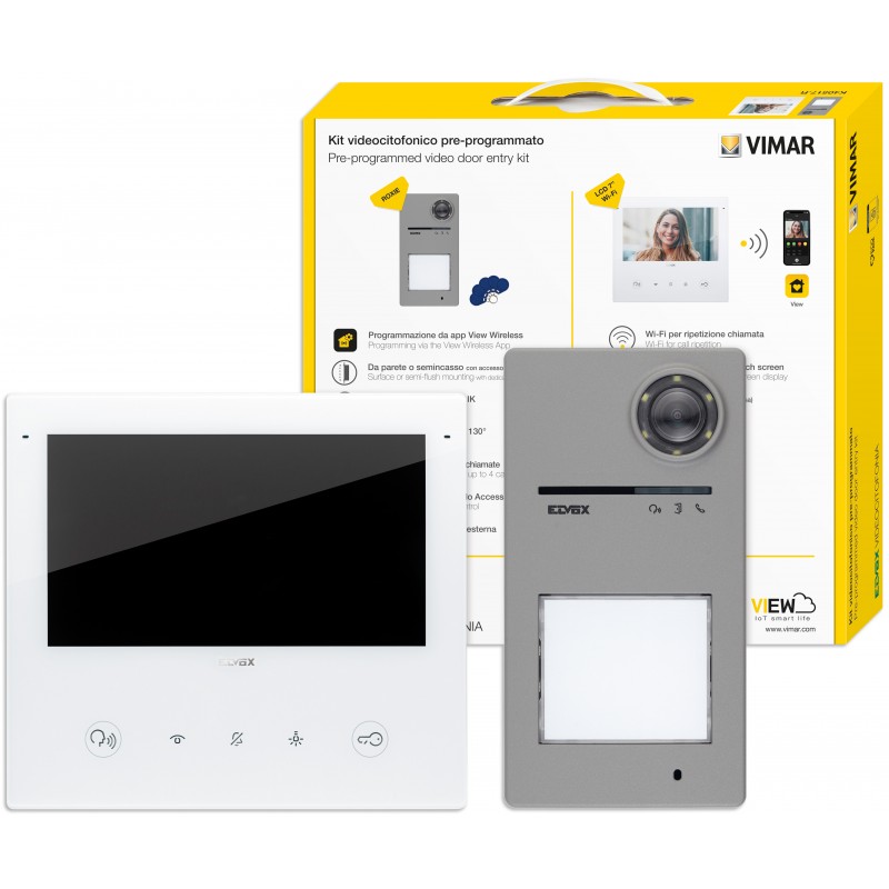 Kit videocitofonico con TabS7 Wi-Fi e posto esterno 40170 Vimar K40517.R