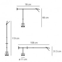 Riferimento dimensioni lampada Tizio
