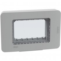 Placca idrobox a 3 moduli IP55 Grigio BTicino MatixGo 28603G