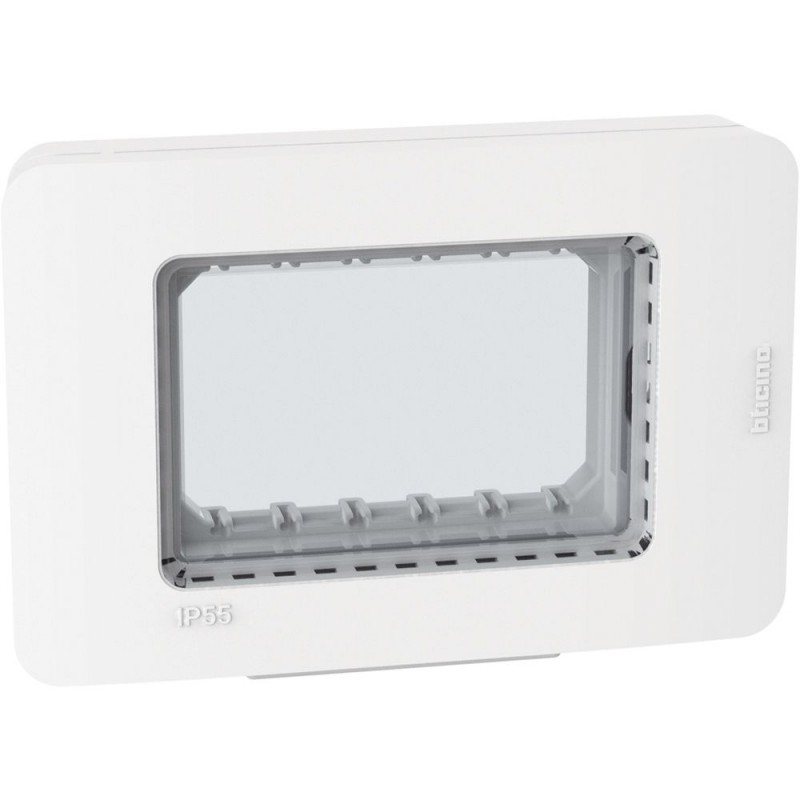 Placca idrobox a 3 moduli IP55 Bianco BTicino MatixGo 28603W