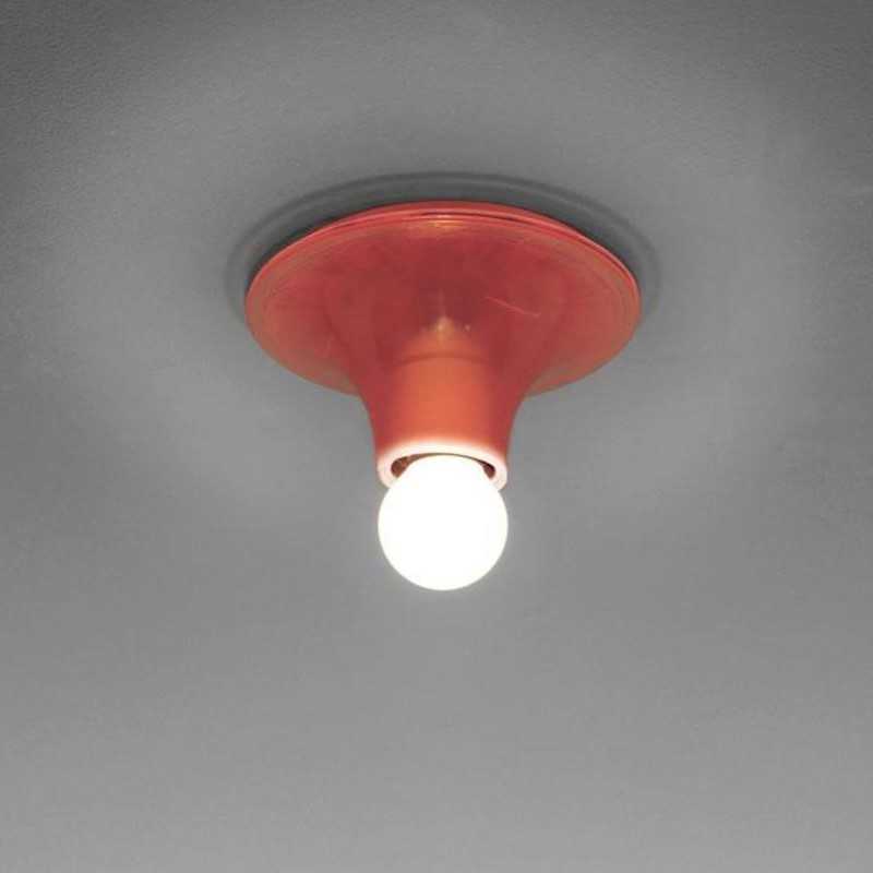 Lampada da parete o soffitto Teti Arancione 30W in policarbonato Artemide A048110