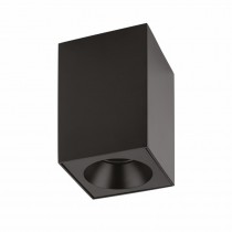 Plafoniera Geco Q attacco GU10 IP54 Nero in alluminio Novalux 112002.02