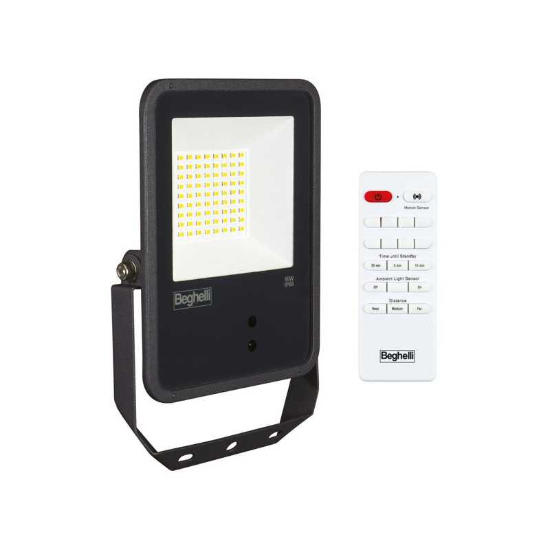 Proiettore led Floodlight FL 50W 4000K IP66 Nero Beghelli 86170