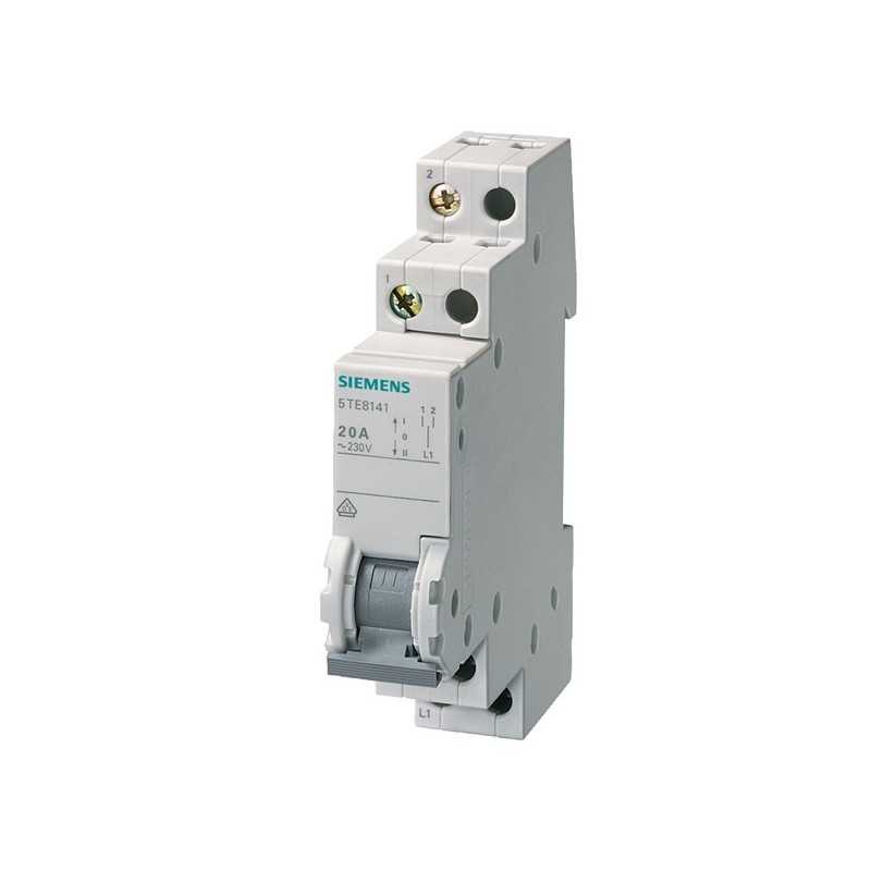Interruttore unipolare di gruppo 20A 10kA 400Vac Siemens 5te8142