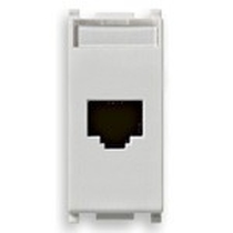 Presa RJ45 Vimar Plana Netsafe Cat6 UTP 110 bianco  14339.6