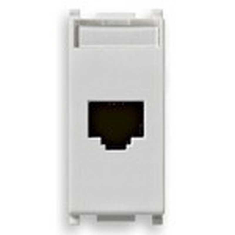 Presa RJ45 Vimar Plana Netsafe Cat6 UTP 110 bianco  14339.6