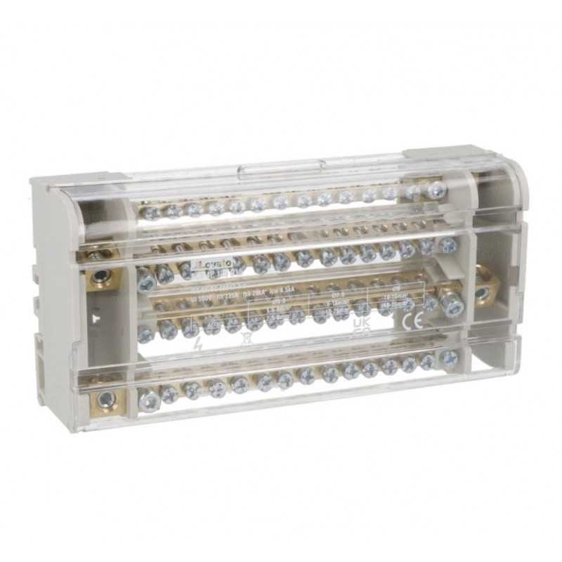 Ripartitore di potenza quadripolare 125A 15 fori Lovato ACB4P125D15