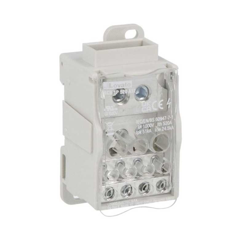 Ripartitore di potenza unipolare 520A 12 fori Lovato ACB1P520A12