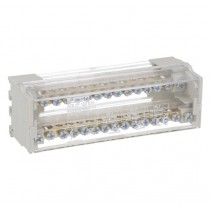 Ripartitore di potenza bipolare 100A 15 fori Lovato ACB2P100G15