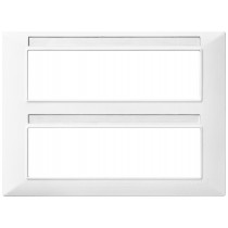 Placca in tecnopolimero 14 moduli Bianco Vimar Plana 14690.01