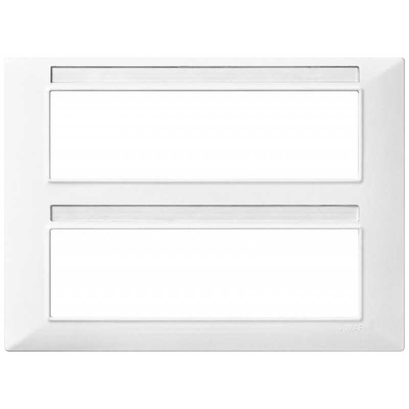 Placca in tecnopolimero 14 moduli Bianco Vimar Plana 14690.01
