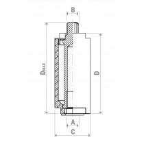 Riferimento dimensioni rialzo tubolare Giacomini