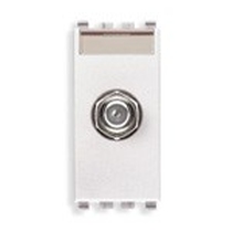 Presa coassiale Vimar Eikon tipo F femmina bianco 20318.B