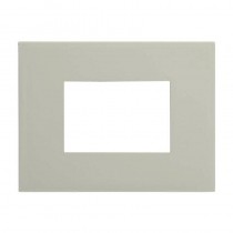 Placca 3 moduli light sand in tecnopolimero serie Pixia Master 14PX123