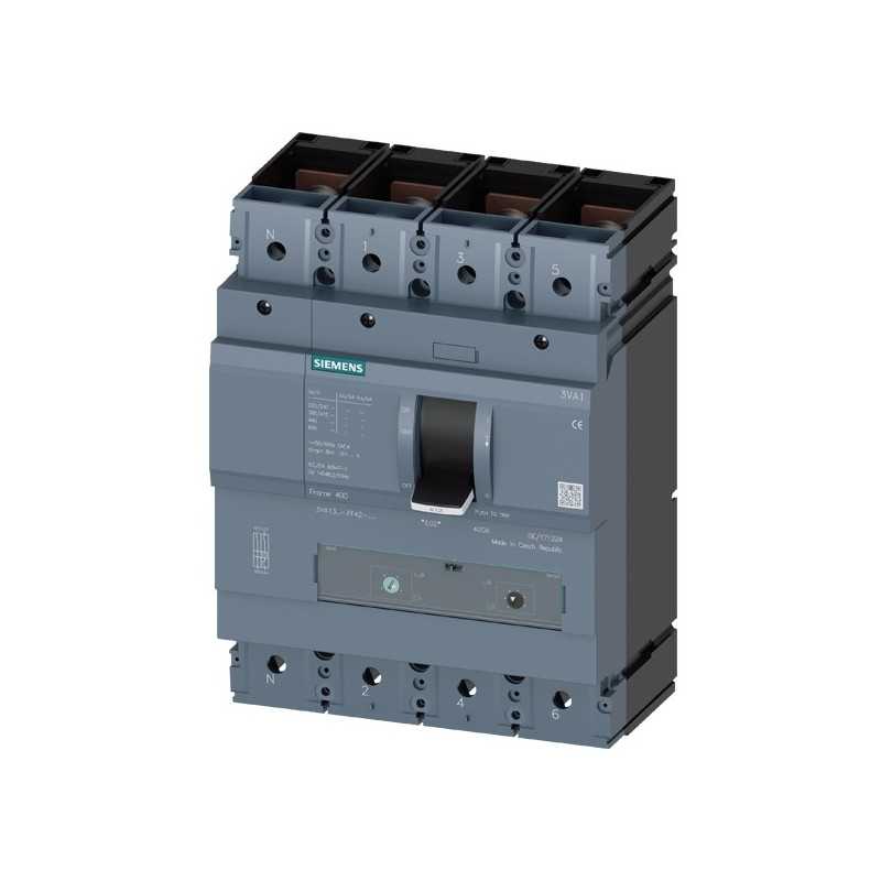 Interruttore automatico 3VA1 4 poli 36kA 415V Siemens 3VA13404FF420AA0
