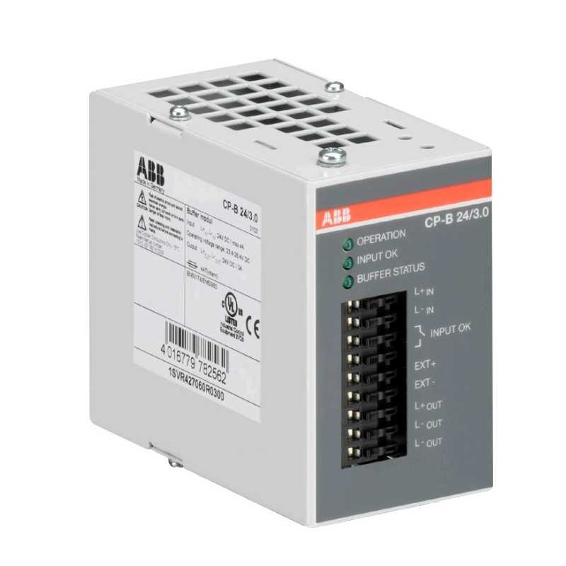 Modulo buffer per supportare il sistema di alimentazione 24Vdc ABB CPB243