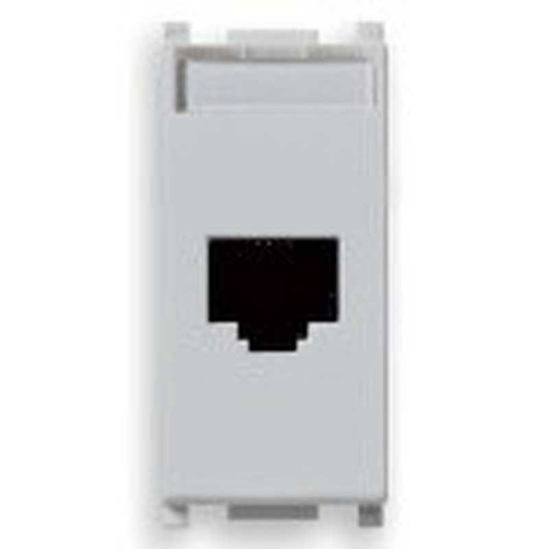 Presa RJ45 Vimar Plana Silver Netsafe Cat5 UTP 14339.4.SL
