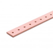 Barra in rame con filettatura dei fori M6 30x10mm Arnocanali BCF310-1