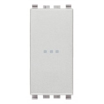 Pulsante illuminabile assiale 1P NO 10A  Serie Civili Vimar Eikon Next 20108.N